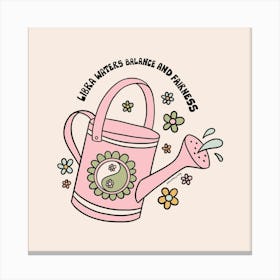 Libra Watering Can Canvas Print