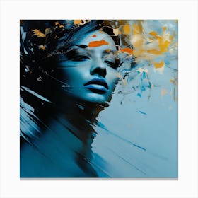 Abstract Of A Woman Canvas Print