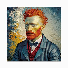 Van Gogh'S Self Portrait 1 Canvas Print