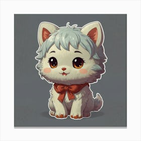 Cute Cat Canvas Print