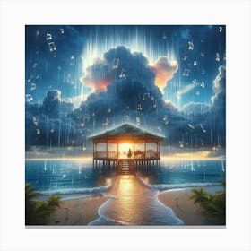 Music On The Beach Canvas Print