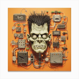 Frankenstein Halloween Canvas Print