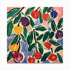 Cherry Painting Matisse Style 2 Canvas Print