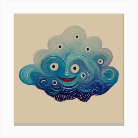 Cloud With Eyes Canvas Print