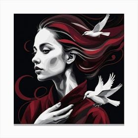 Doves Canvas Print