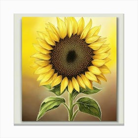 Sunflower Painting Canvas Print