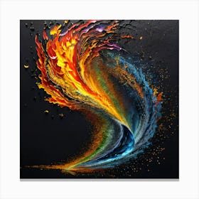 Flames Of Fire Canvas Print