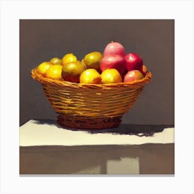 fruit basket Canvas Print