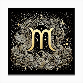 A Zodiac symbol, Virgo 1 Canvas Print