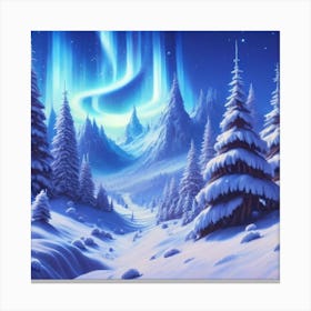 Snowy Landscape Canvas Print