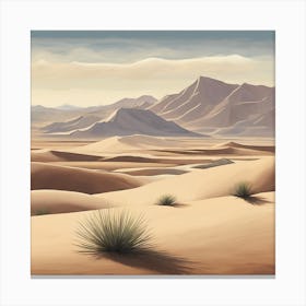 Georgia O'Keeffe inspired desert landscape 2 Canvas Print