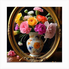 Flowers In A Vase Canvas Print