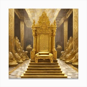 Golden Throne Canvas Print