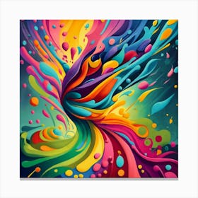 Abstract Painting Canvas Print