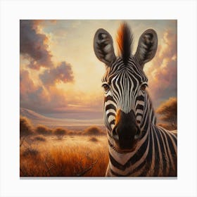 Zebra 1 Canvas Print