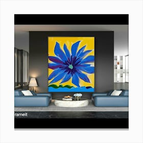 Blue Flower Canvas Print