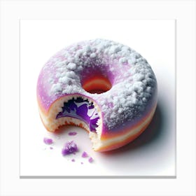 Purple Doughnut Canvas Print