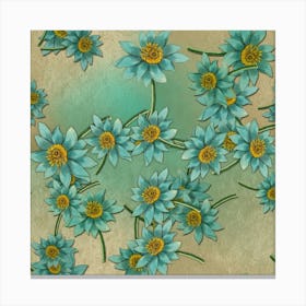 Blue Lotus Flower Canvas Print