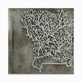 Coral Wall Art Canvas Print