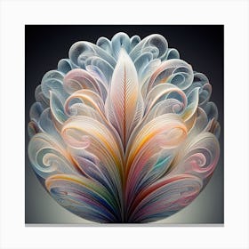 Glass Flower Canvas Print