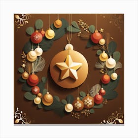 Christmas card, Christmas Tree art, Christmas Tree, Christmas vector art, Vector Art, Christmas art, Christmas Canvas Print