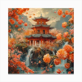 Asian Pagoda Canvas Print