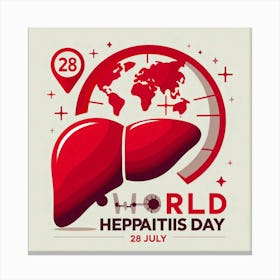 World Hepatitis Day 10 Canvas Print