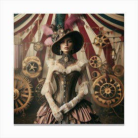 Steampunk Woman 5 Canvas Print