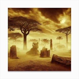 Desert Landscape Canvas Print