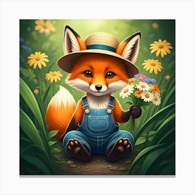 Charming Fox Canvas Print