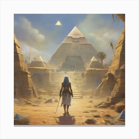 Fantasy Novels about the Pyramids Canvas Print