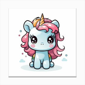 Cute Unicorn 542 Canvas Print