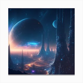 Space City 1 Canvas Print