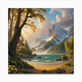 Landscape Painting Canvas Print