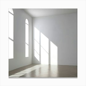 Empty Room With Windows 4 Canvas Print