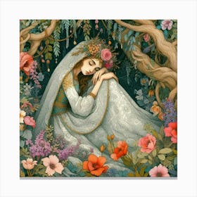 Fairy In The Forest Canvas Print