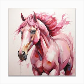 Pink Horse 2 Canvas Print