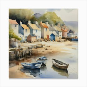 Old fishing village Canvas Print