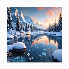 Winter Landscape Canvas Print