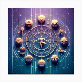 Shamanic Symbol Canvas Print