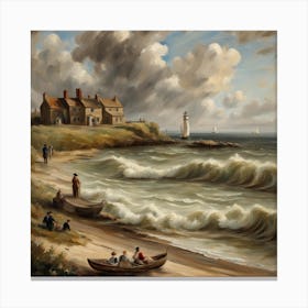 too choppy to row out Canvas Print