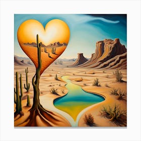Heart Of The Desert Canvas Print