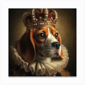 Portrait Of A Beagle 1 Canvas Print