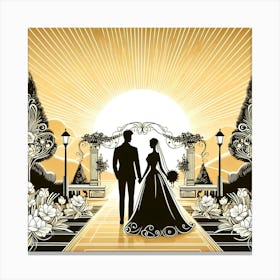 Creative Love And Relationship Illustration 118 Canvas Print