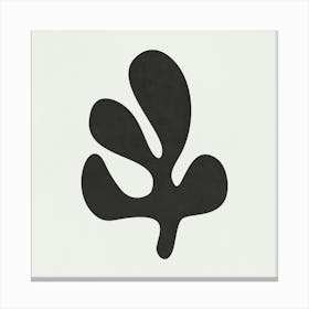 Matisse - Black Leaf 02 Canvas Print