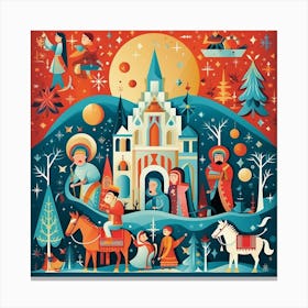 Christmas Nativity 4 Canvas Print