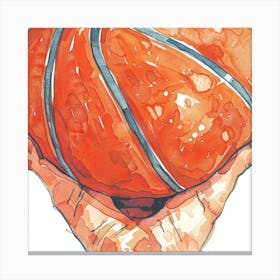 Basketball In Hand Canvas Print