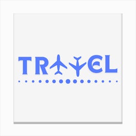 Travel Logo Canvas Print