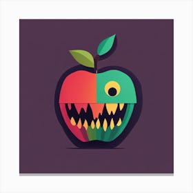 Monster Apple Canvas Print