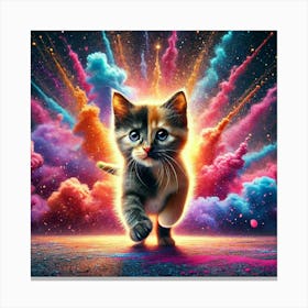 Cat In Space 1 Canvas Print